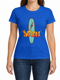 Women's Fun royal-blue front